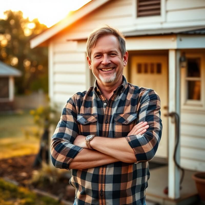 James David Clark, owner of TVMar Internet, outside his home office in Germantown, Kentucky